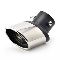 머플러팁 1Pcs 스테인레스 스틸 배기 파이프 머플러 Tailpipe 팁 기아 포르테 Cerato K3 2009-2023 후면 꼬, 01 1Pcs-Pipe bend