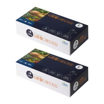 라브 니트릴 다용도 장갑 100매입, 화이트, 대(L), 2개