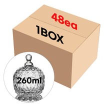 캔들 용기 크리스탈 애플 260ml 48개(1BOX)/재료 도매