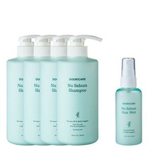 노세범 샴푸(청소년샴푸) 500ml 4개+헤어 미스트 80ml, 단품