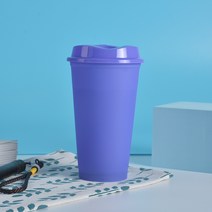 SIMPLIFY 16oz 열변환컵 감온 변색컵, 보라색, 401-500ml