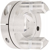 Ruland JC32-16-A Jaw Coupling Hub Clamp Style Polished Aluminum 1.000” Bore 2” OD 2-2/5” Length, 1