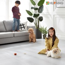 휴팡 15T PVC롤매트 셀프시공 강아지매트 미끄럼방지 슬개골보호 애견매트 기타매트, 직물패턴