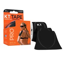 케이티(KT)테이프 프로 본사 스포츠 테이핑 키네시올로지 손목 무릎 어깨 근육 TAPE, 프로 Pre-Cut 블랙(00233)