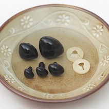 [대량구매]민자삼각코(인형코)(100개), 10mm 블랙 100개