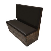 서울 경기 과천 의왕 식당 펍 창업 붙박이 쇼파 이동형 수납 벽의자 2인용(1000mm), DS 111(진한 초코)+짙은 프레임