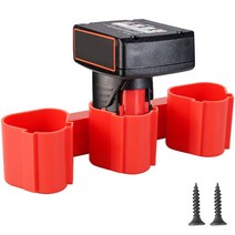 마끼다 호환 배터리 makita bosch milwaukee 10 812v 새 홀더 3 슬롯 벽 장착형 랙 헤비 듀티 내구성 21, 1-검은색