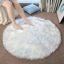 DFMEI 융털 원형 카펫 침대 매트 담요