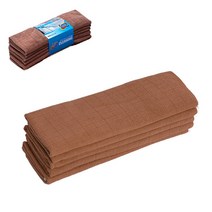 크린굿즈 사각테리 극세사 손걸레 밤색 5장