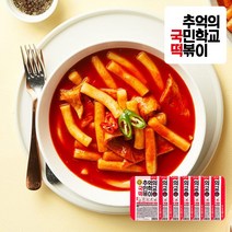 추억의 국민학교 떡볶이 국떡 매운맛 7팩, 600g, 600g