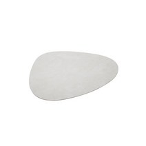 린드디엔에이 테이블 매트 커브 라지 누포 37x44cm 메탈릭