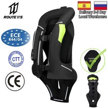 오토바이 바이크 에어백 조끼 moto motocross 경주 보호 ce 자켓 반사 안전 반사, 녹색 에어백 조끼 4, l