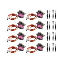 코딩컴퓨터 로봇코딩 레고 무선조종 장난감 Alinan 8pcs MG90S 서보 마이크로 스티어링 기어 360 학위 중립 마크 9G 모터 기어드 스마트 로봇 프로젝트 자동차 헬리콥터