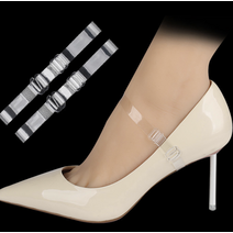 탄성 하이힐 발목 실리콘 투명 신발 구두 밴드 발목끈