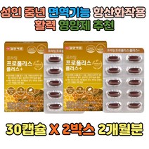 직장인 40대 50대 60대 면역력 높이는 항산화 작용 영양제 활력 아연 종합비타민 면역기능 추천 프로폴리스 플라보노이드 판토텐산 비타민D