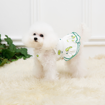 [펫디자인] 체리원피스 2colors 강아지옷 강아지원피스, 그린