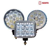 화물차작업등 서치등 차폭등 국내산 소리 특장 트럭 윙바디 12V 24V 프리볼트 LED 써치라이트, 선택2.SW-R3 15구 작업등1P