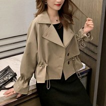 여자 봄 가을 패션 외투 숏 짧은 트렌치 코트 청자켓 라이더자켓 노카라트위드자켓 벨트자켓 오버핏자켓 린넨반팔자켓 체크자켓