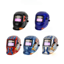 용접 보호 커버 페이스 헤드 장착형 라이트 용접기 특수 자동 디밍 용접 캡 안티 베이킹 페이스 마스크 풀 페이스, (실버) + 보호시트 20장 + 용접장갑