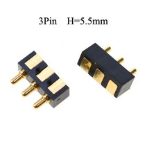 YuXi 2pcs Pogo 핀 커넥터 Pogopin 배터리 스프링로드 접점 DIP 니들 PCB 2 3 4 5 6 7 8 9 15 2.54 그리드 7.0mm 높이, [09] SMT 15pin