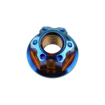 Weiqijie-티타늄 너트 M6 M8 M10 M12 M14 Torx 플랜지 육각 티타늄 패스너, 04 Burning blue_01 M6 P1.0