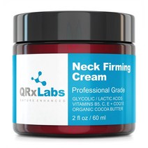 QRxLabs Neck Firming Cream 넥 퍼핑 크림 글리콜릭산 락틱산 비타민 코큐텐 60ml 2개