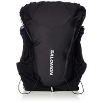 살로몬 남녀공용 ADV 스킨 12 하이드레이션 팩 (플라스크 포함), Medium, Black/Ebony