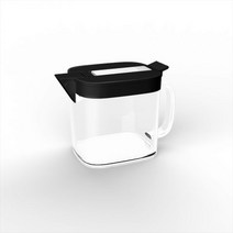 일본 자동 조미료 항아리 상자 조합 세트 주방 용품 가정용 소금 글루탐산 나트륨 설탕, 검은 얇은 입