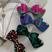 키메라제이 비단 실크 리본 자동 헤어핀 4color