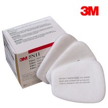 [안전365일]3M-5N11프리필터10개/1박스 (6200시리즈와 방독필터 교환프리필터), 1통(10개)