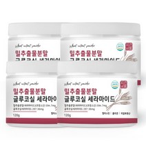 자연바름 밀추출물 분말 글루코실 세라 마이드 티크 프랑스산 밀 세라마이드 7.434mg, 120g x 4개