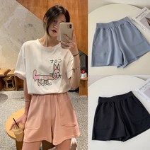 토마토팩토리 여성용 면밴딩 반바지