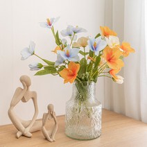모두샵 처용 무궁화 조화 부쉬 인테리어 작약 꽃장식 성묘용 산소 꽃다발, 오렌지