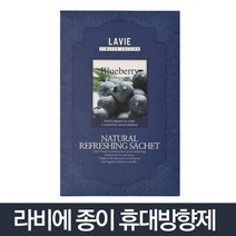 라비에 종이방향제 라벤다/차량용방향제 페이퍼샤쉐 용방향제 페이퍼 신발장방향제 종이방향제, 블루베리, 본상품선택