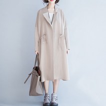 퀸앤조이 미녀77 댄디모던 롱 코트 트렌치코트