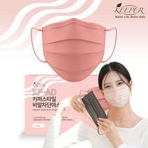 국산 식약처인증 컬러 덴탈마스크 KFAD 50매 코랄, 1개, 50개