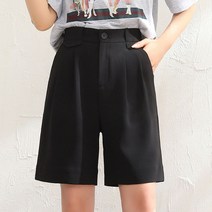 위위브렌 여성 편한 5부 반바지 밴딩팬츠 슬랙스