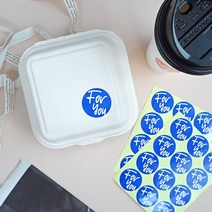 [소행섬] 포유 원형스티커, 20팩