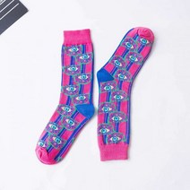힙합 프린팅 양말 여성 눈 쉘 참신 디자이너 스케이트 보드 스트리트 쿨 귀여운 선물 핑크 퍼플 블루