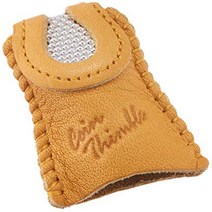 CLOVER Leather Double Sided Thimble- null, 1, Brown