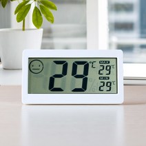 VOG898010실내외 센서 스마일 디지털 온도 습도계, 1
