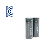 포로스 26650 리튬이온 배터리 충전지 고출력 5000mAh 울브스배터리 1개, 울브스 5000mAh 26650배터리