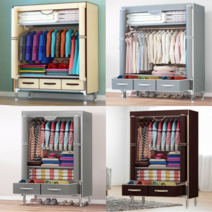 조립형옷장 원룸장롱, 브라운