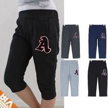 학생 여성 7부 트레이닝 팬츠 반바지
