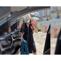 로어반 집업 카라 트임 원피스