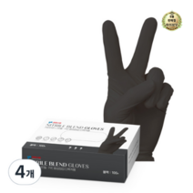 라이브잇 키친아트 니트릴 PVC 합성장갑 다목적용, 20개, 소(S), 블랙