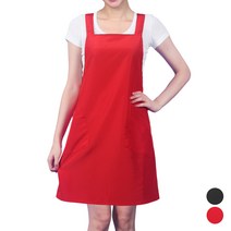 DAE48 꽃집 카페 식당 행사 공방 원피스 X형 앞치마, DAE48 검정L