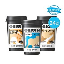 동원 덴마크 오리진커피 250ml 3종 24입 / 카페라떼 / 토피넛라떼 / 돌체라떼, 02. 오리진커피 토피넛라떼 250ml 24입
