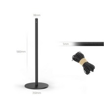 코드 스테인리스 소형 Stanchion 낮은 발 철회 가능한 밧줄 벨트를 가진 박물관 짧은 Stanchions, 03 100CM black