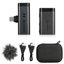 Sevenoak SKM-W1 2.4GHz 미니 콘덴서 무선 Lavalier 마이크 PC 모바일 아이폰 안드로이드 라이브 스트리밍, 02 SKM-W1U